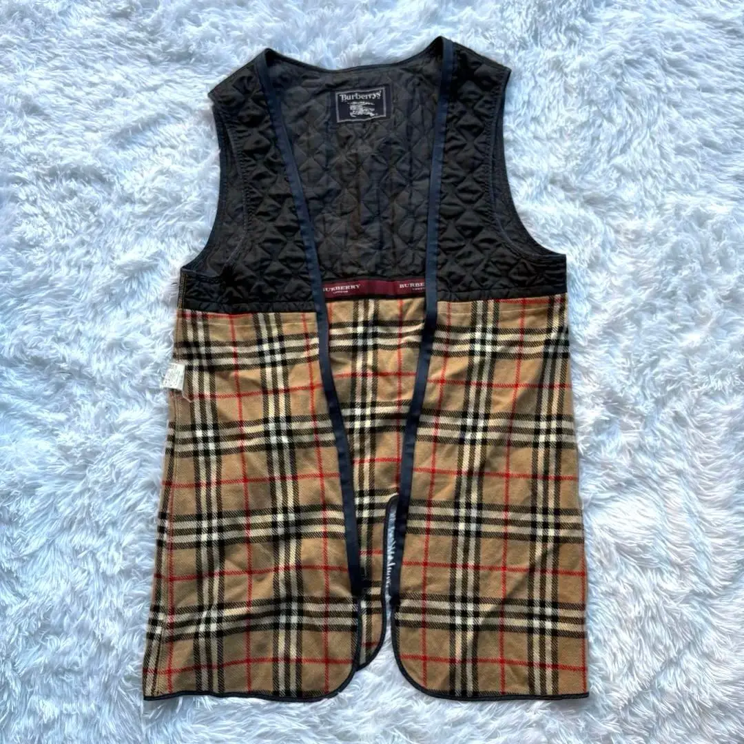 【春ニット】Burberrys 旧ロゴ ノバチェック ベスト sizeL BURBERRYのフリマアイテム一覧