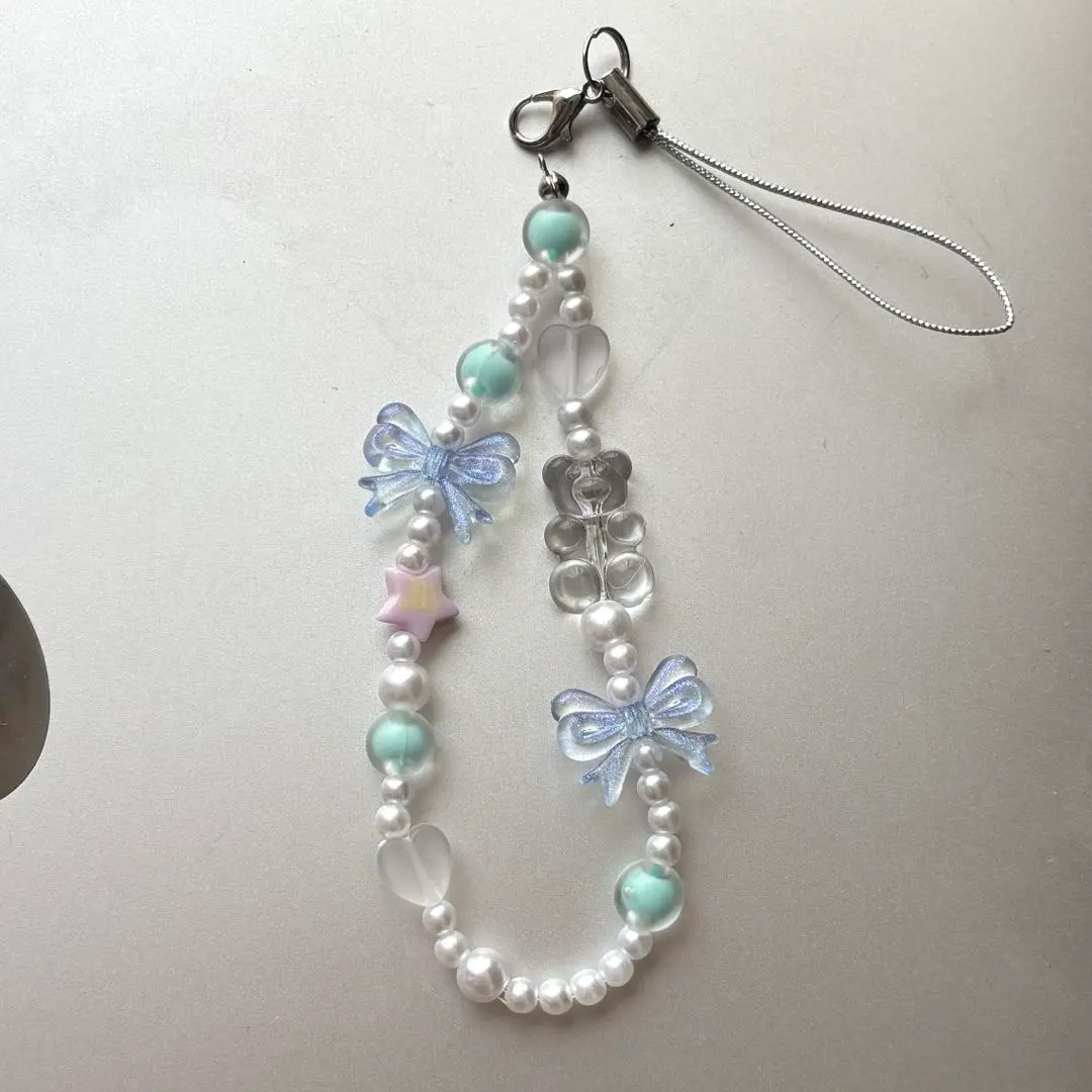 Thumbnail of 911 Korea Bead Strap Bead Keychain Ribbon Wish Core Oshikatsu (Supporting Your Favorite)