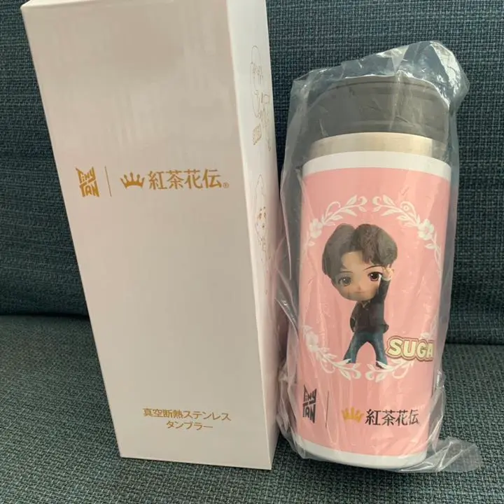 【値下げ】　BTS 紅茶花伝　Jin ジン　タンブラー 2025年最新】bts タンブラー紅茶花伝の人気アイテム - メルカリ