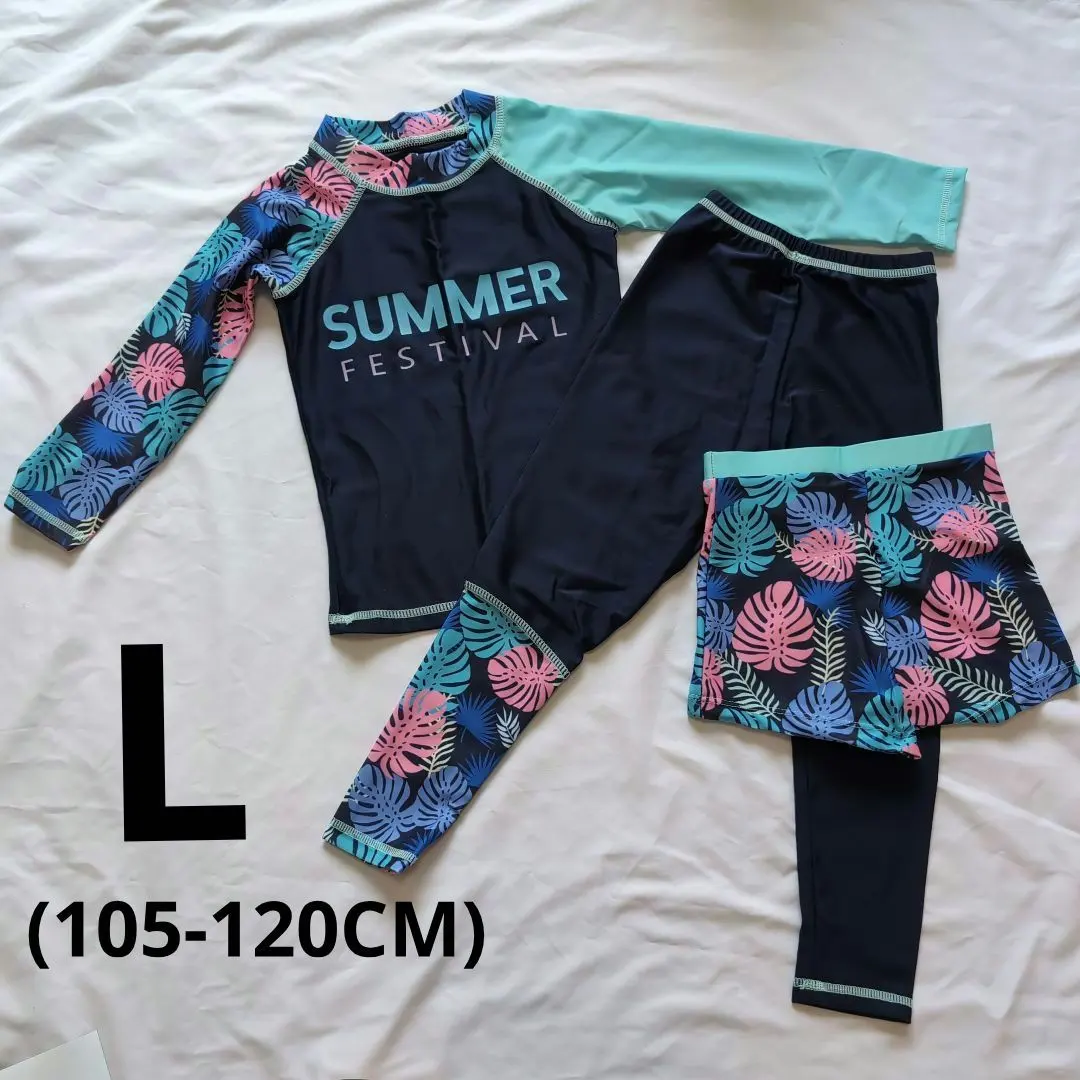 Thumbnail of Kids' Swimsuit Boys Girls Long Sleeve Rash Guard Children's Swimsuit Separate