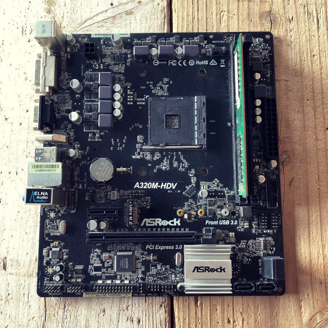 ASRock A320M-HDV マザーボードとメモリ8g Amazon | ASRock AMD Ryzen AM4 対応 A320 チップ搭載 MicroATX