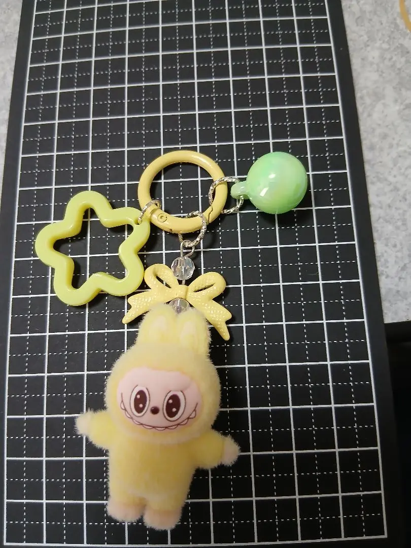 Thumbnail of LABUBU Plush Keychain - Yellow
