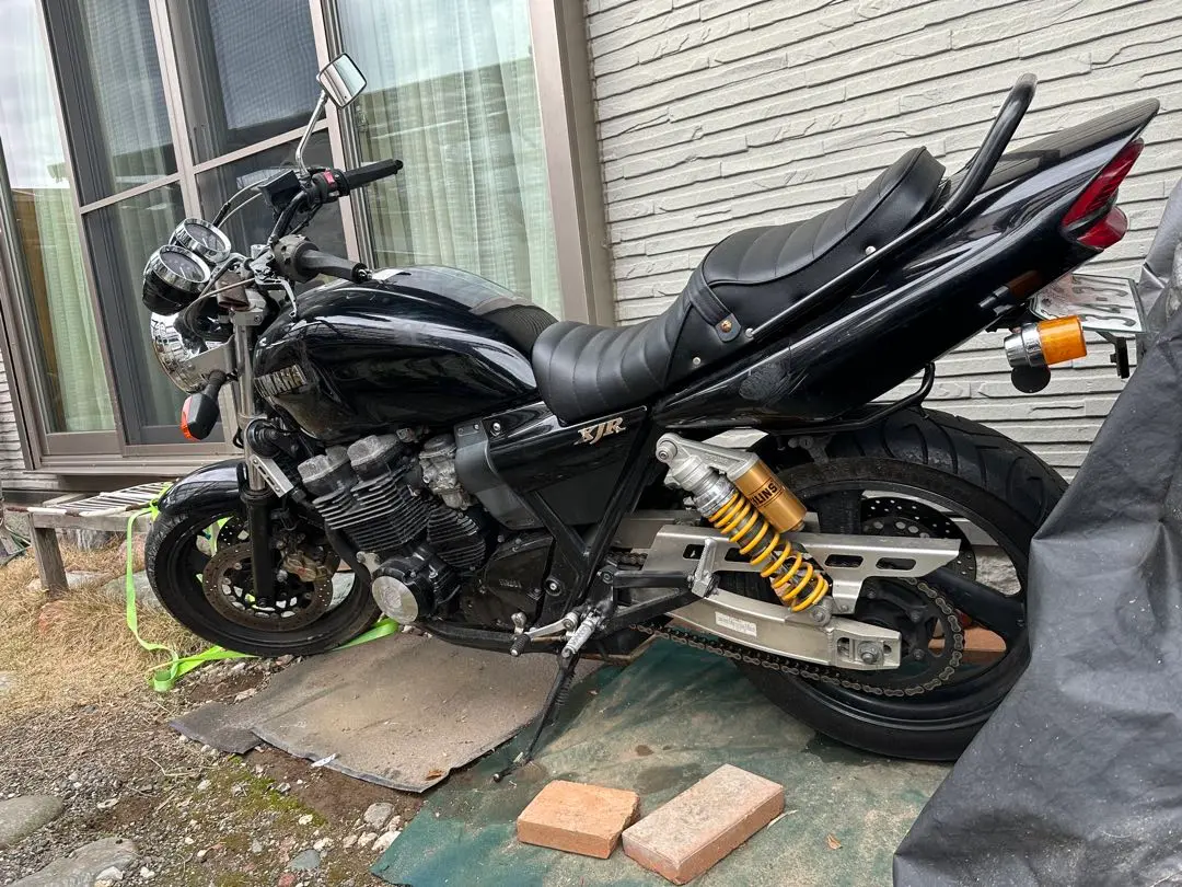 最終値下げ！ xjr400r rh02jサスペンション 黒金 新品 XJR400 SR400 XJ400 黒×金 サスペンション320mm : ユーズ