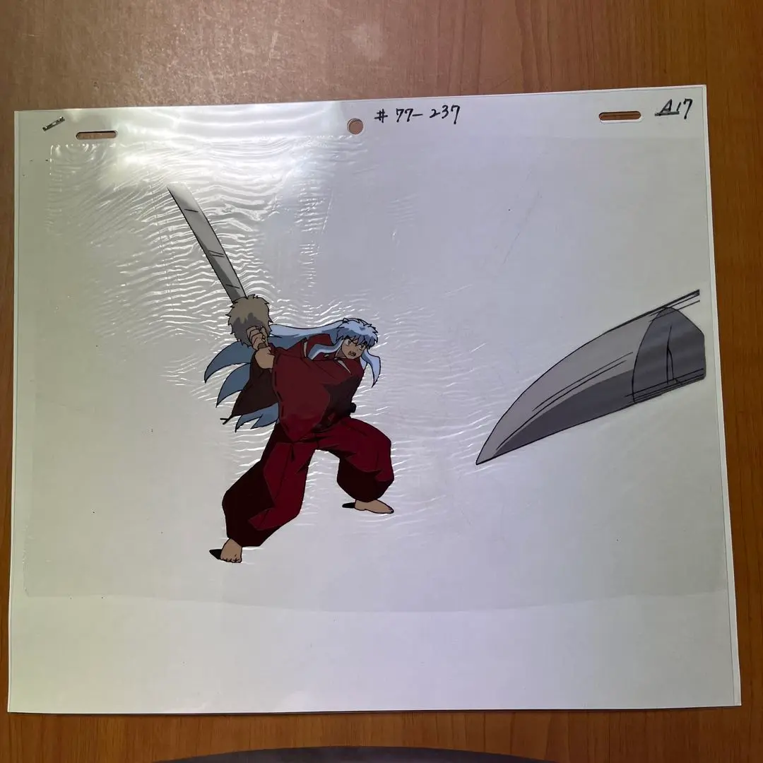 犬夜叉　珊瑚　セル画下書き?原画?　3枚 犬夜叉珊瑚セル画下書き?原画?3枚