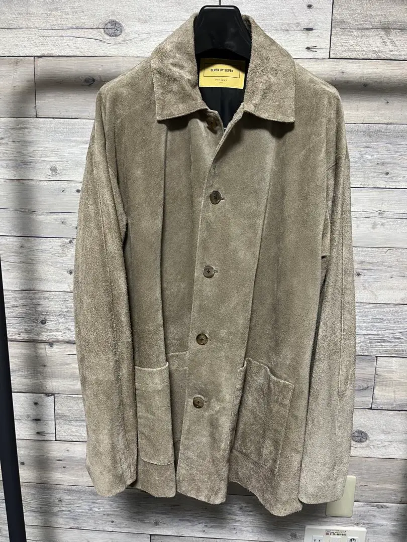 【セブンバイセブン】羊革スエード　ブルゾン　紙タグあり 800-4225005-c3.jpg