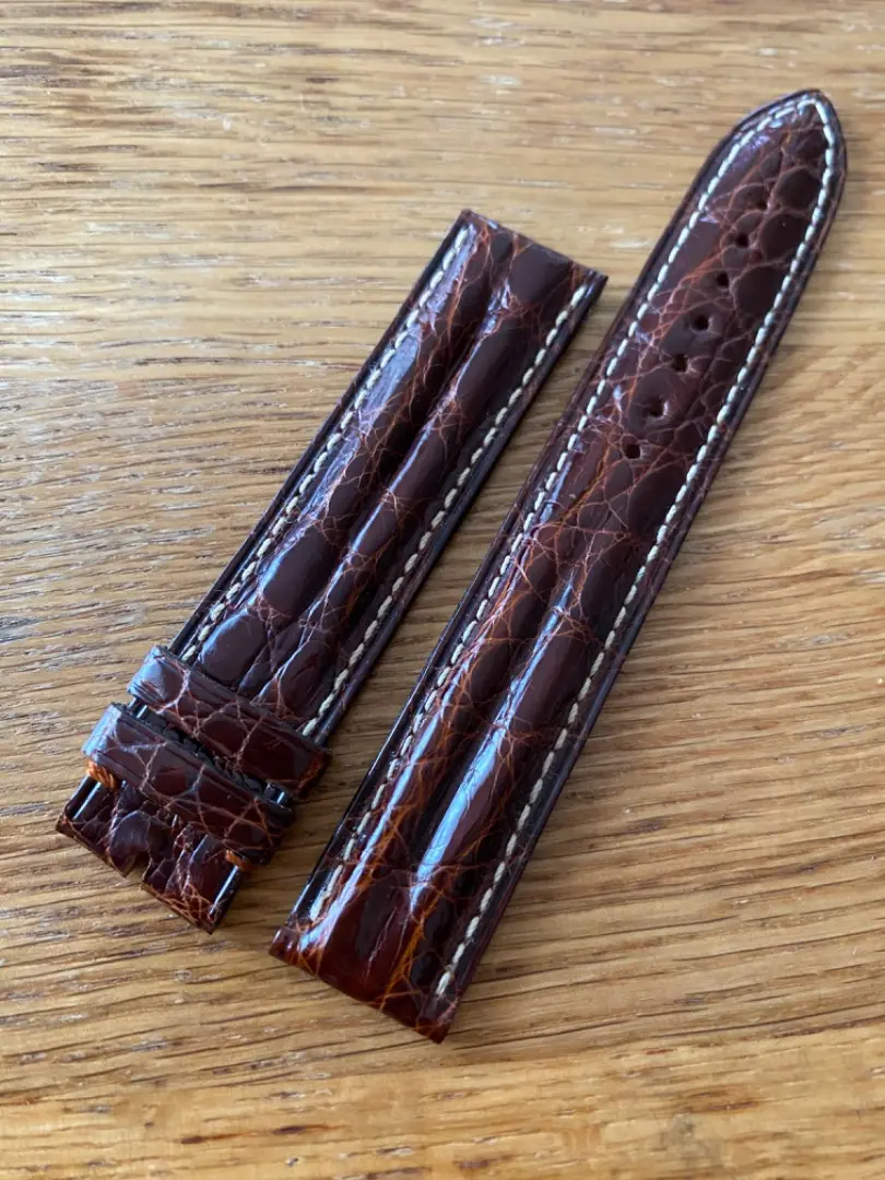 JCぺラン 無双（両面クロコ） 艶あり焦茶 定価6万円 ジャンクロードぺラン JCぺラン 無双（両面クロコ） 艶あり焦茶 定価6 ジャンクロード