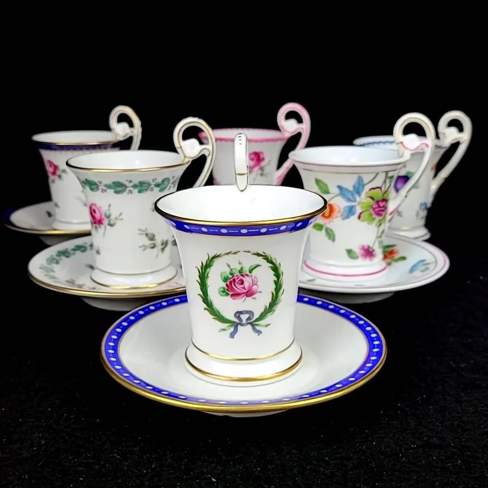 ☆美品☆理查德·吉諾里 巧克力 杯子&杯碟 6客 的縮圖