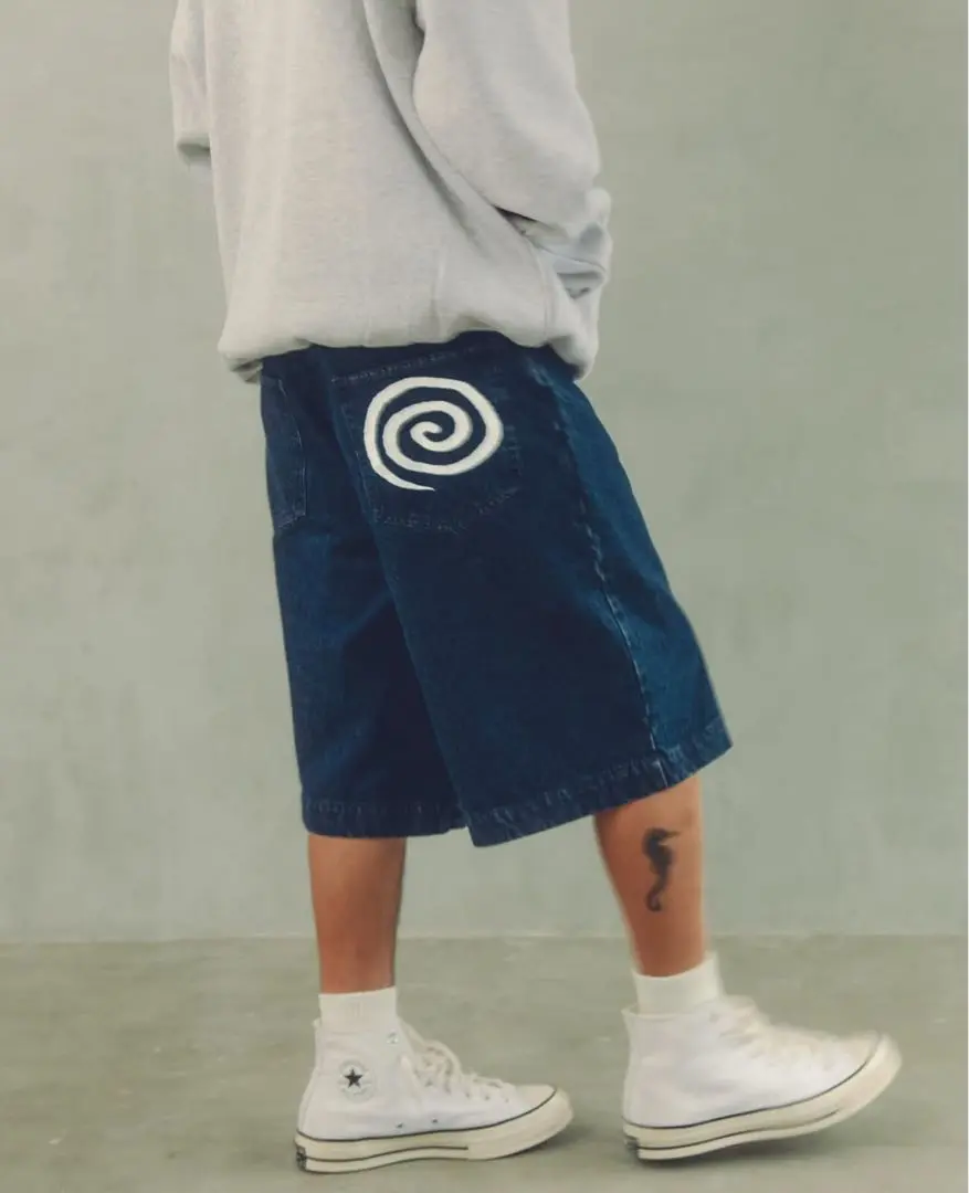 ガ*着様 SOL soonerorlater GuruGuru Denim GuruGuru Denim Shorts | SOL (soonerorlater)