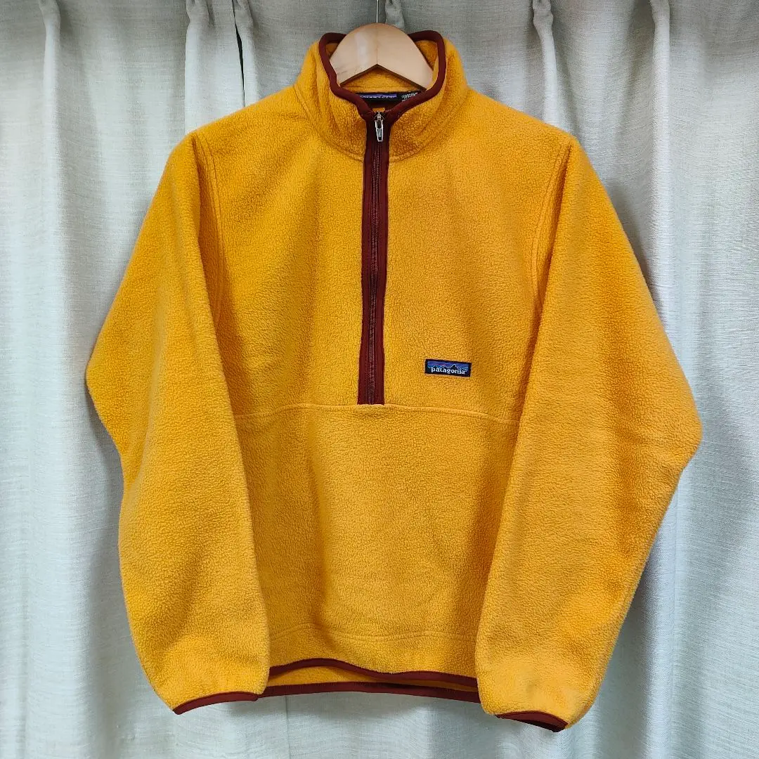 弍25馬力激レア パタゴニア企業ロゴ刺繍シンチラ25735F6 フリースプ patagonia - アメリカ古着PATAGONIAパタゴニア 刺繍ロゴシンチラ