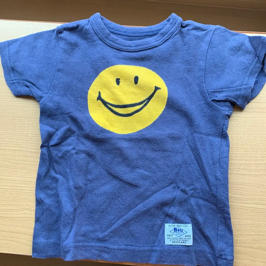Thumbnail of Smile Mark T-shirt, Size 95, Navy