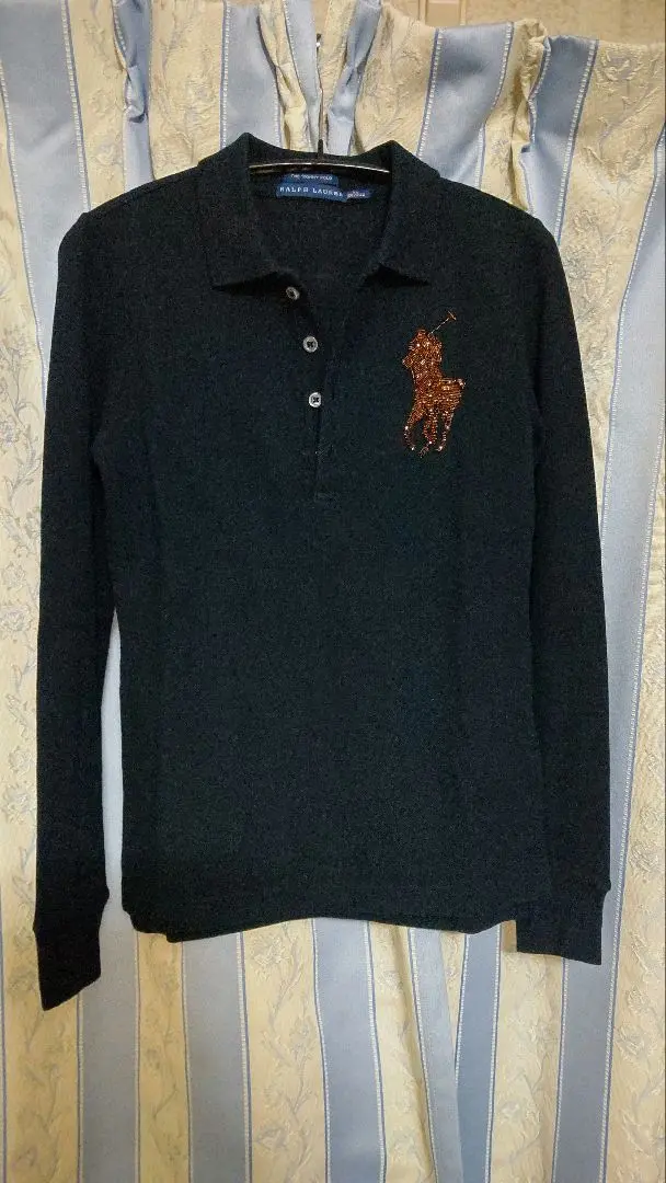 Thumbnail of Ralph Lauren Beaded Big Pony Long Sleeve Polo Shirt