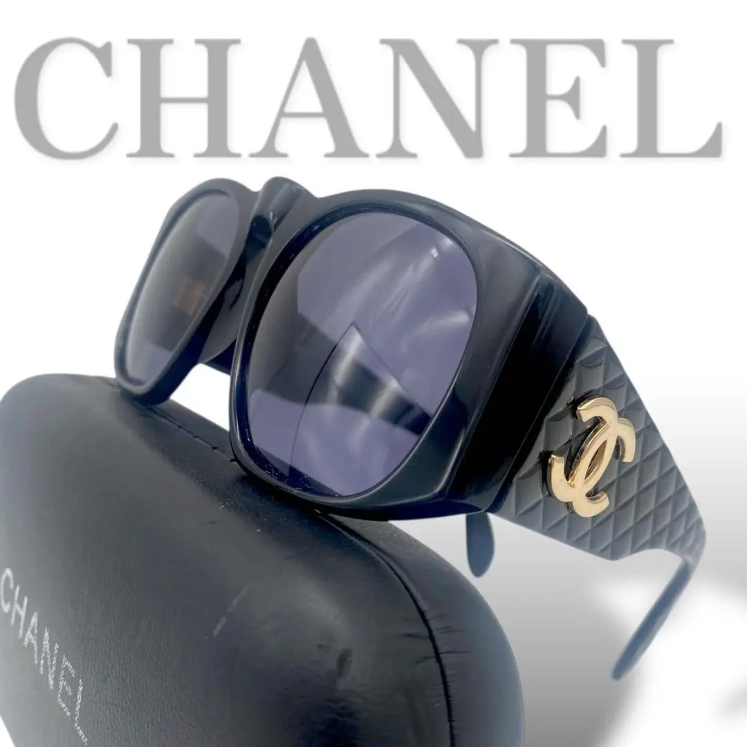 CHANEL(シャネル) サングラス - 01450 94305 黒×ゴールド