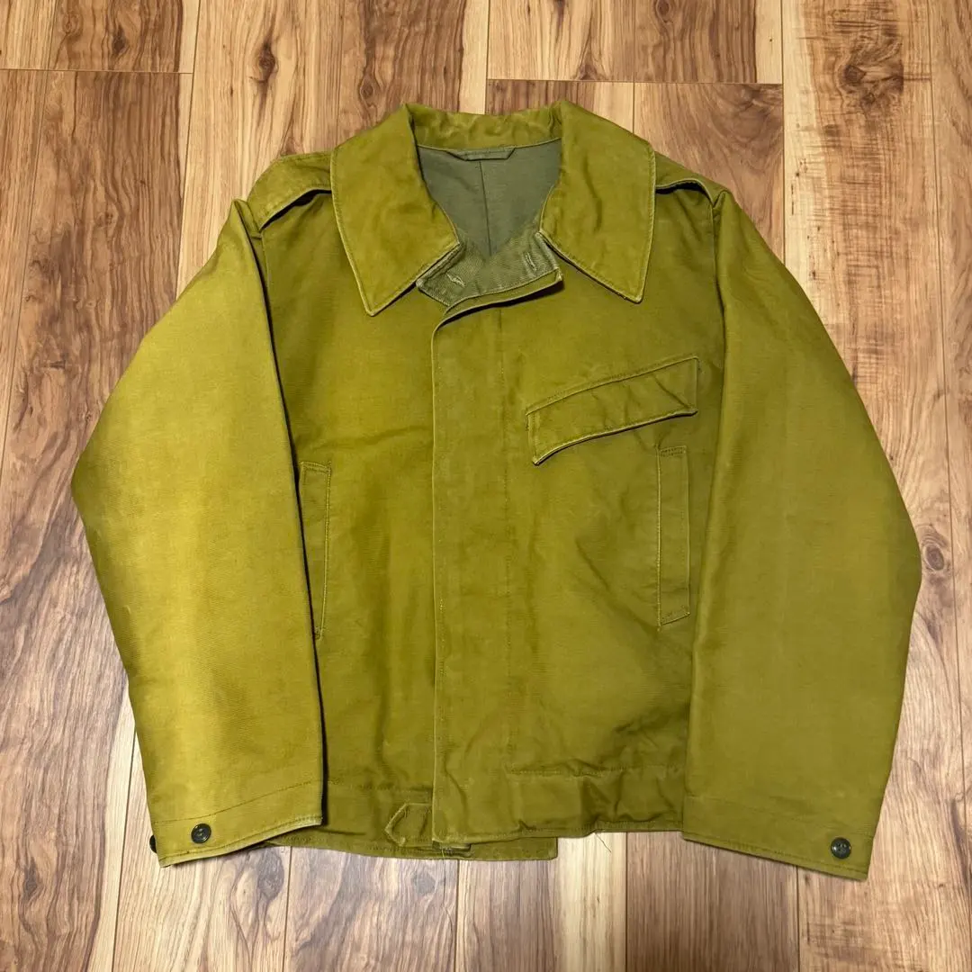 【古著】舊蘇聯軍 俄羅斯軍 坦克兵夾克 黃芥末色 的縮圖