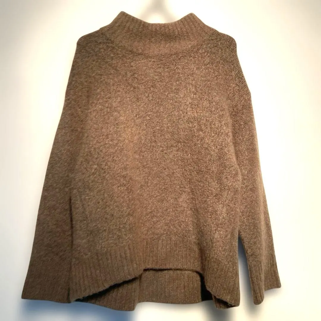 Thumbnail of GLOBALWORL Brown Turtleneck Knit Sweater