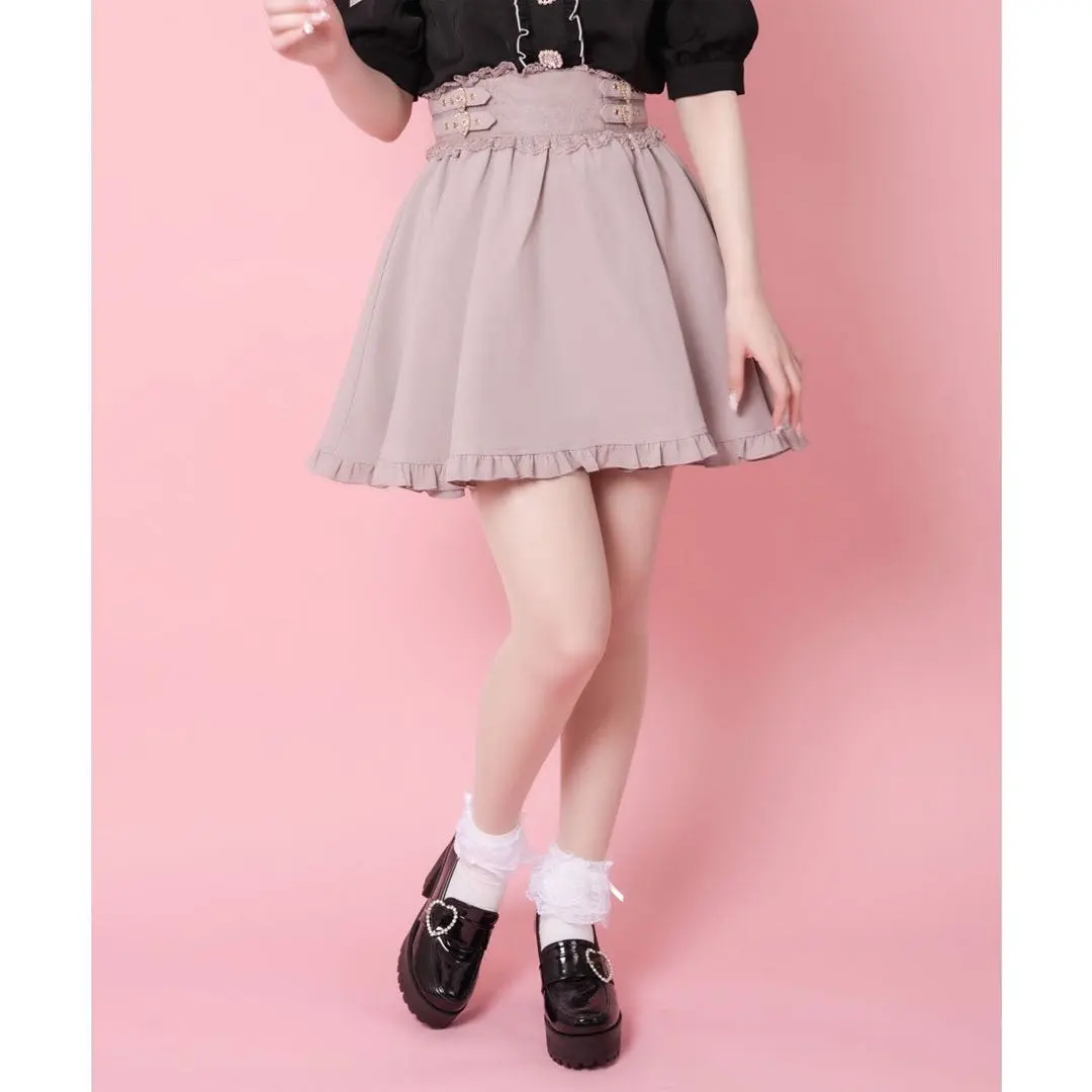 Thumbnail of ROJITA Heart Buckle Skirt - Pink