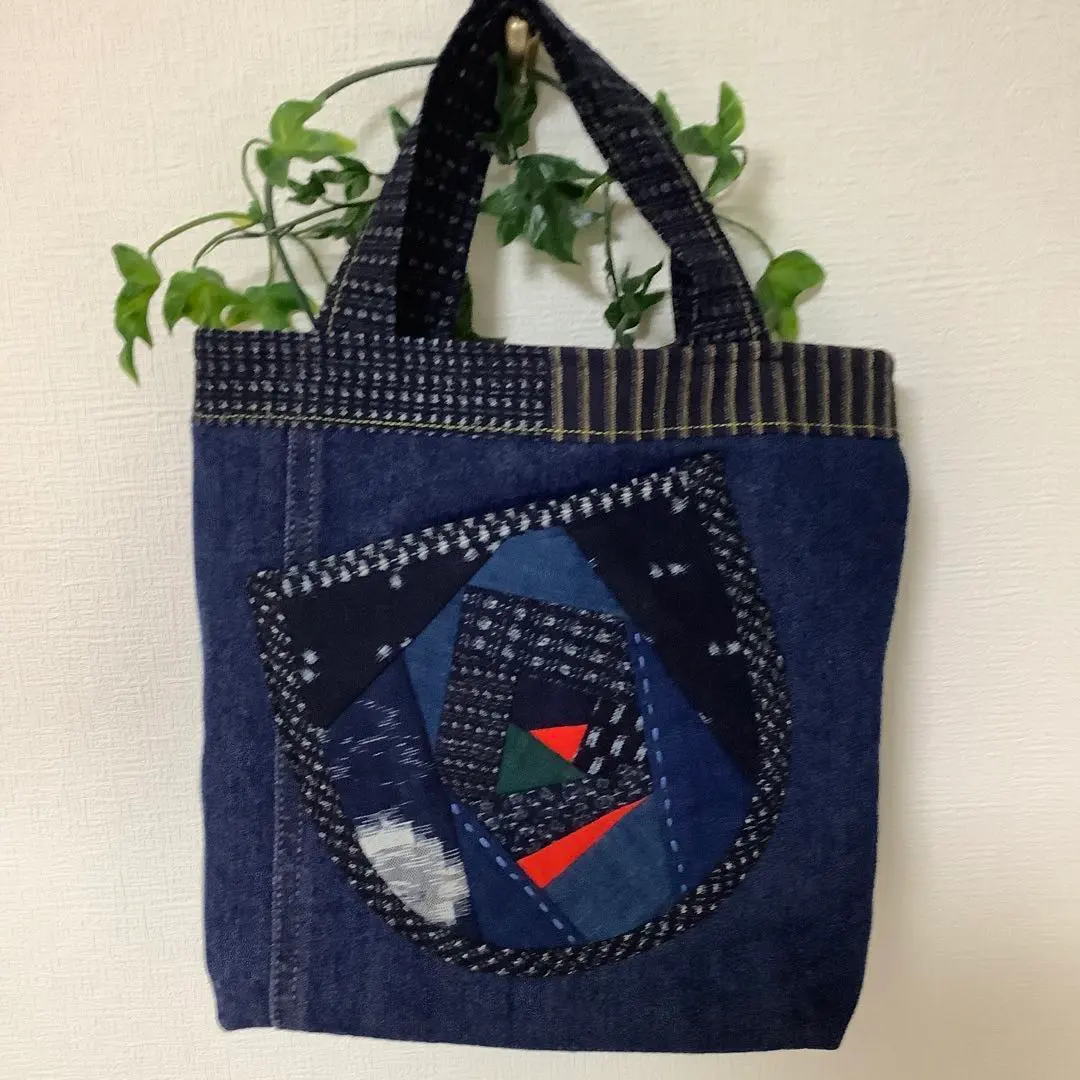 Thumbnail of Jeans Remake "Handmade Tote Bag" Denim Bag - Fun!! Exciting!! - a