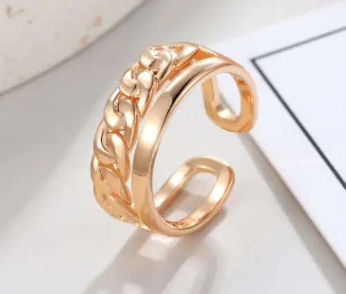 Thumbnail of u96 New Arrivals - Limited Stock! Stylish Pink Gold Women's Ring 543