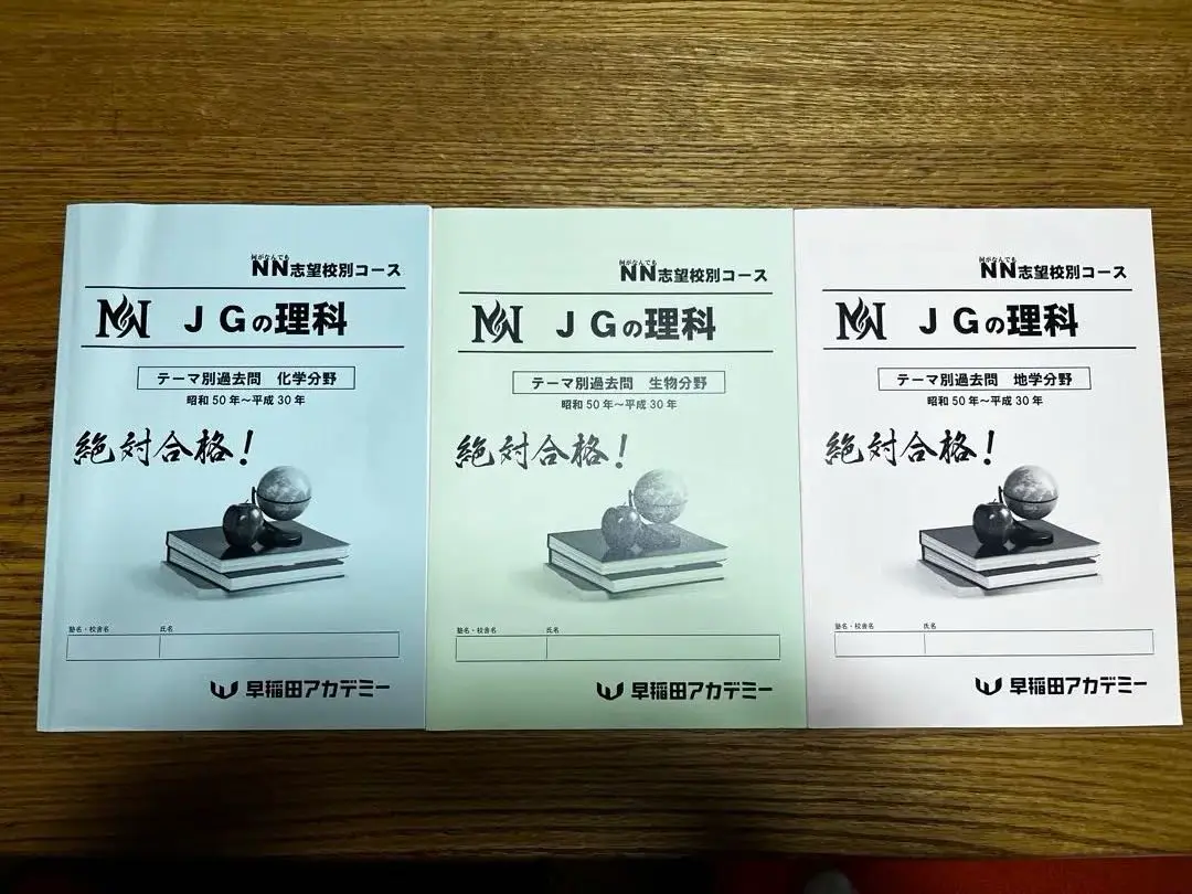 NN女子学院 理科 テーマ別過去問4冊セット ◇NNJG/NN女子学院 理科 テーマ別過去問四冊セット