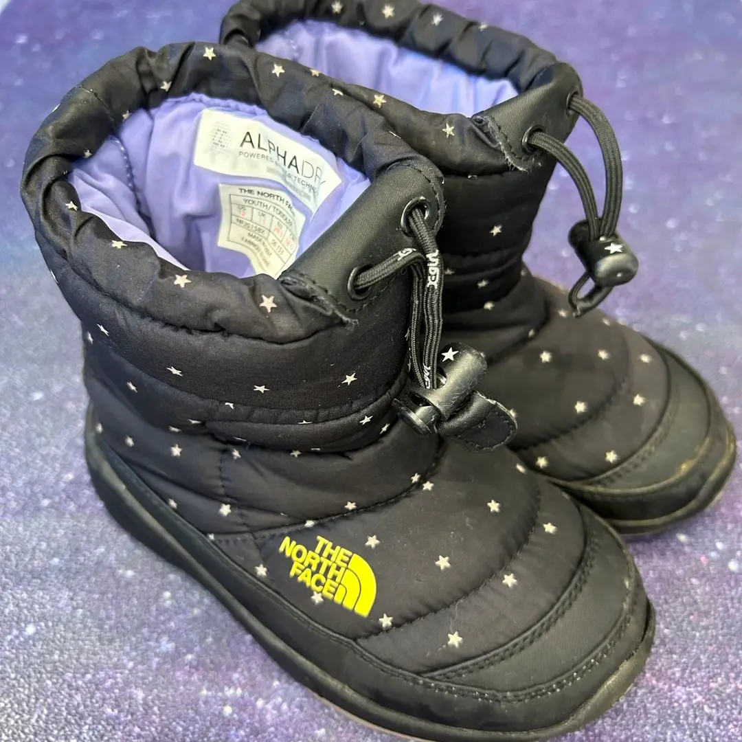希少美品！Xgirl×The North Face 星柄ヌプシブーツ　18センチ 希少美品！Xgirl×The North Face 星柄ヌプシブーツ18センチ