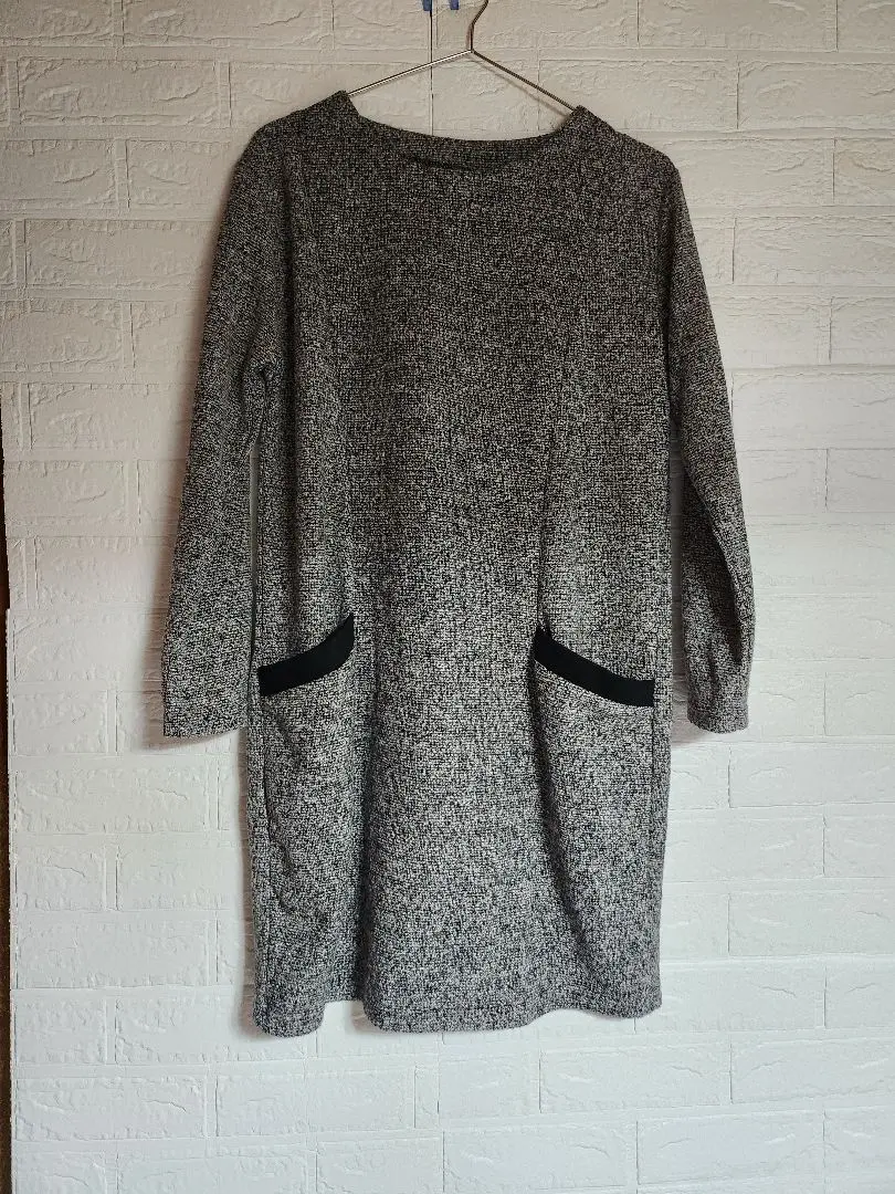 Thumbnail of Has-ideal Knit Dress, Size L, Gray系