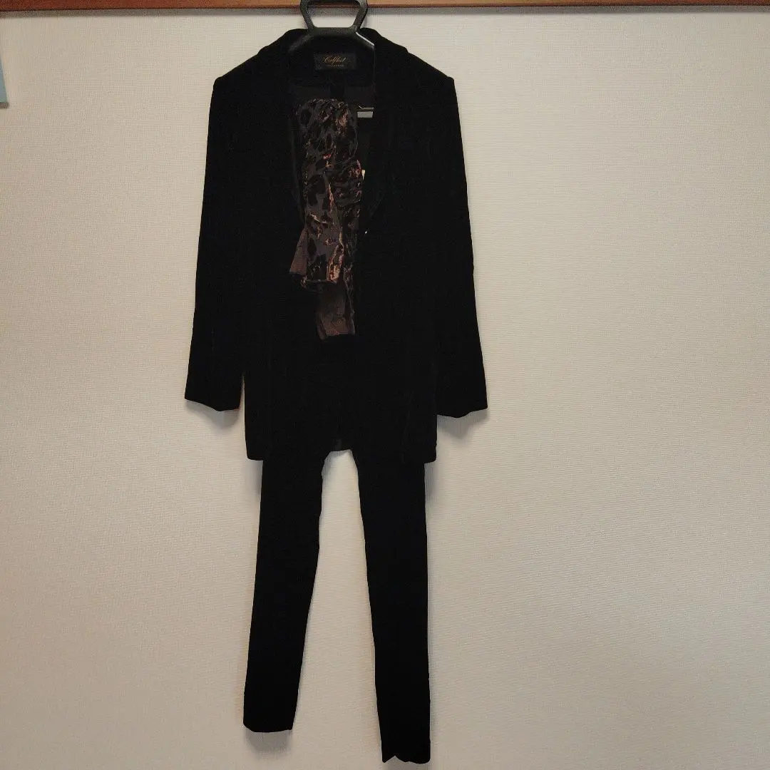 Thumbnail of Black velvet pantsuit set. Discount available for combined shipping!!