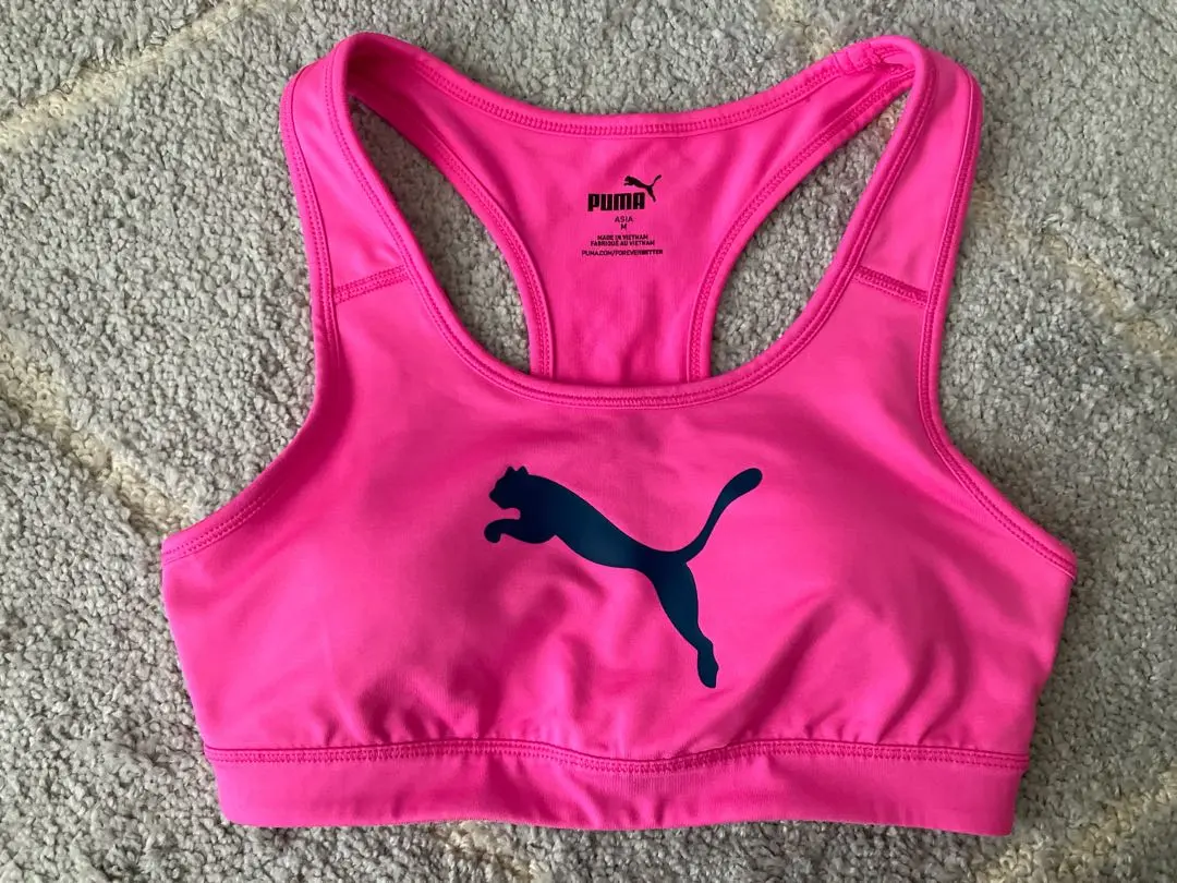 Thumbnail of PUMA Pink Sports Bra, Size M