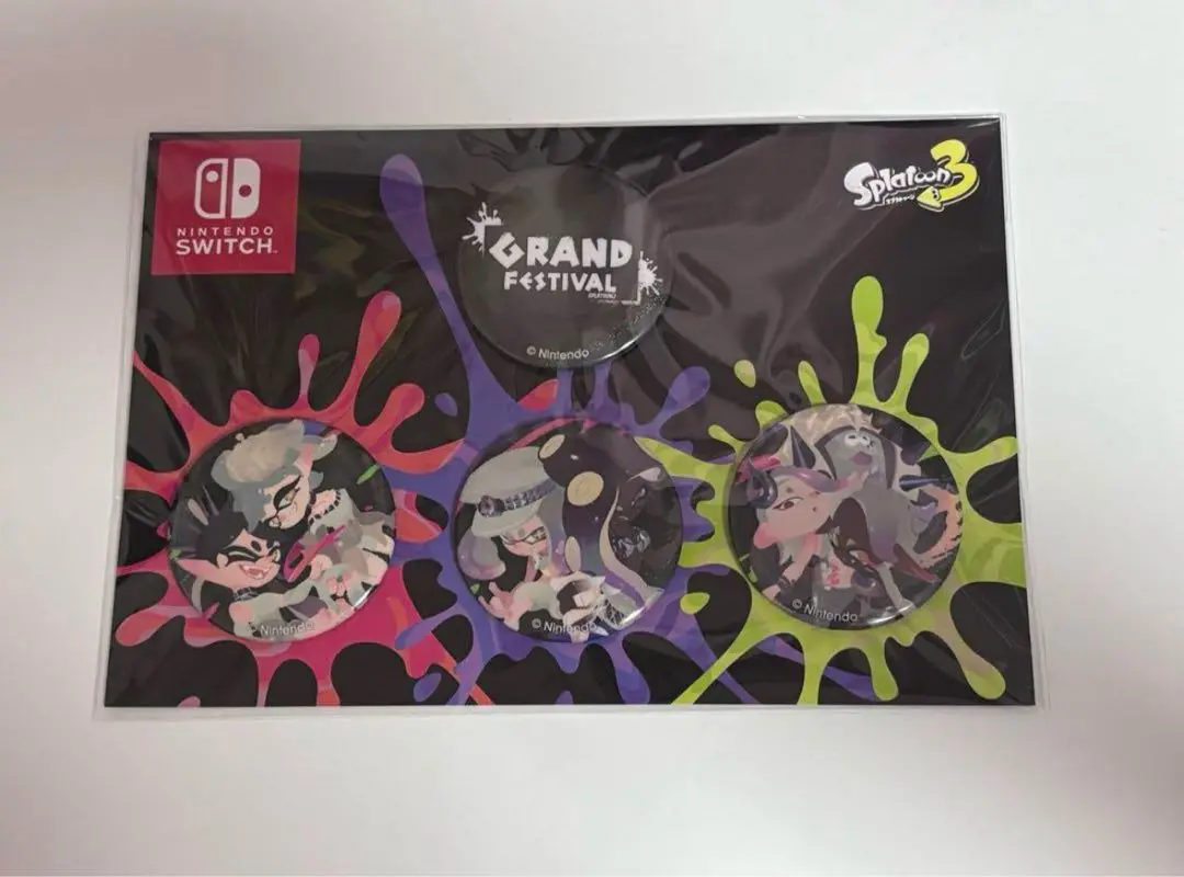 2025年最新】スプラトゥーン3 グランドフェスティバル 缶バッジ