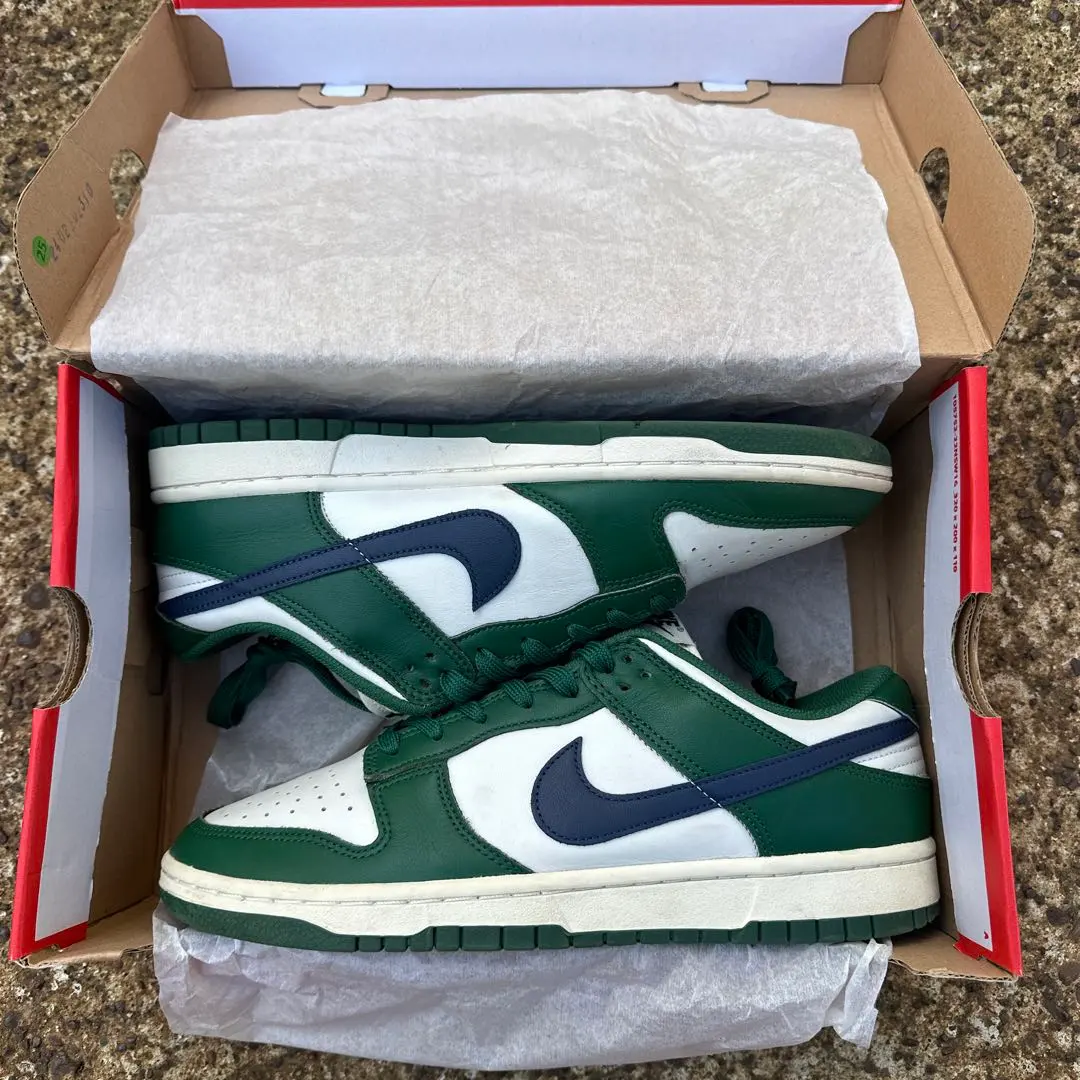 Thumbnail of Nike DUNK LOW White/Green 27.5