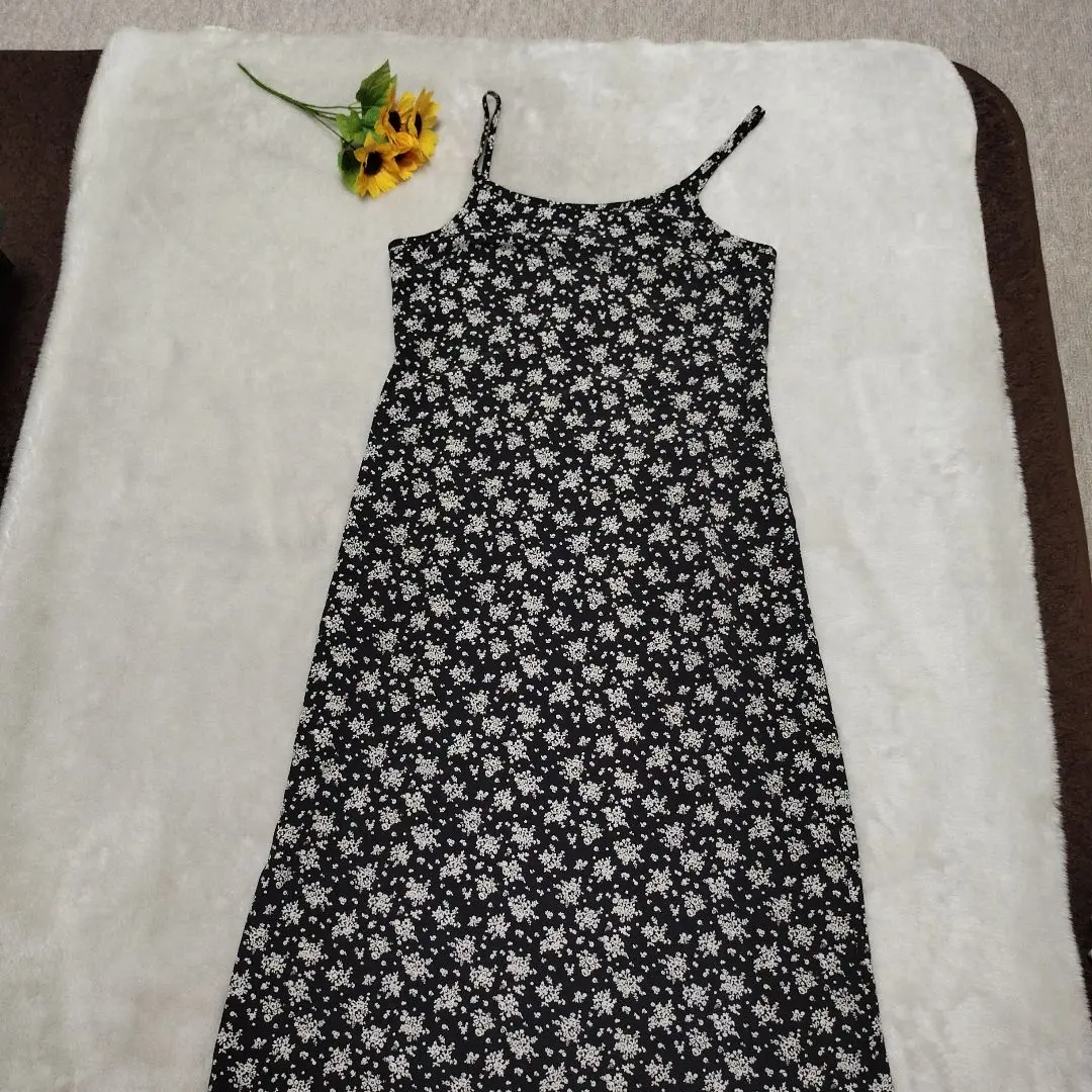 Thumbnail of Floral camisole dress, black, size 13