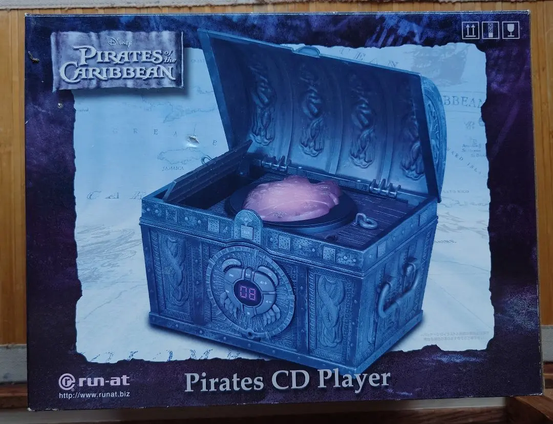 パイレーツオブカリビアン CDプレーヤー パイレーツオブカリビアン 海賊船 宝箱 CDプレーヤー パイレーツ