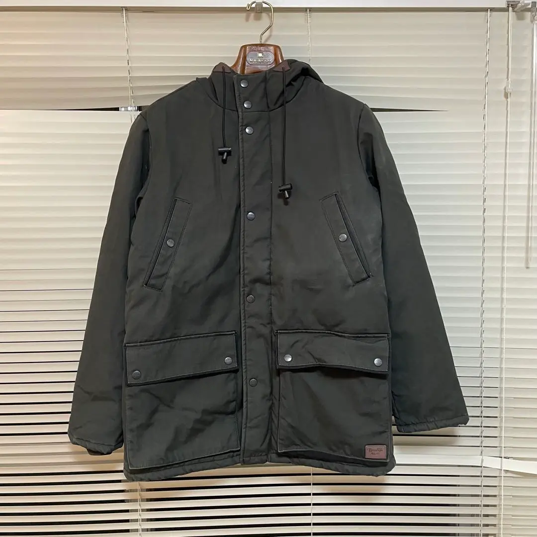 【美品】BRIXTON⭐︎メンズM モッズコート マウンテンパーカー キャメル 美品】BRIXTON⭐︎メンズM モッズコート マウンテンパーカー