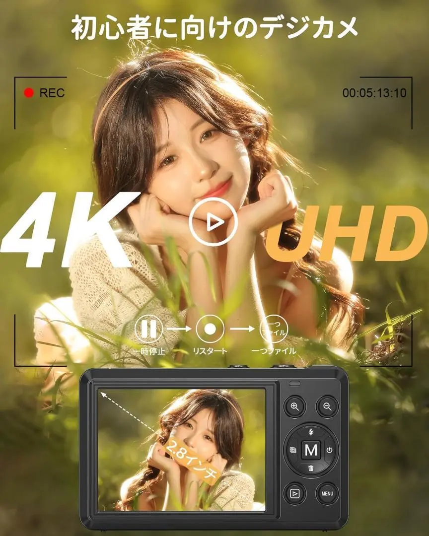 Thumbnail of ✨Digital Camera 4K 64MP Digital Camera AF Autofocus✨Smile Detection