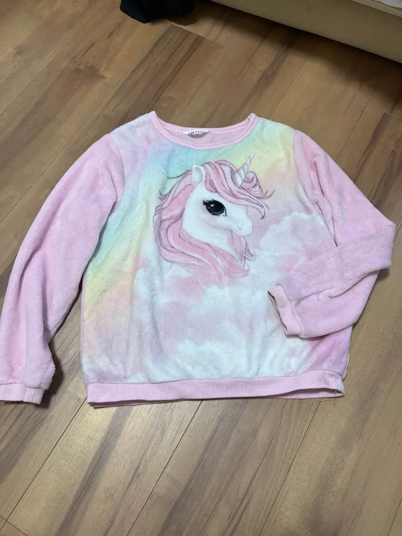 Thumbnail of H&M Unicorn Fleece Sweatshirt, 9-10 years