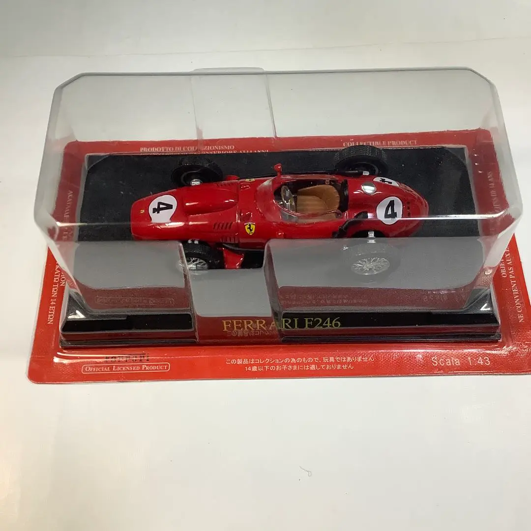 ferrari F246 1/43 フェラーリ ミニカー FERRARI F246 CAR MODEL 1:43 SIZE RED + DISPLAY CASE RACING