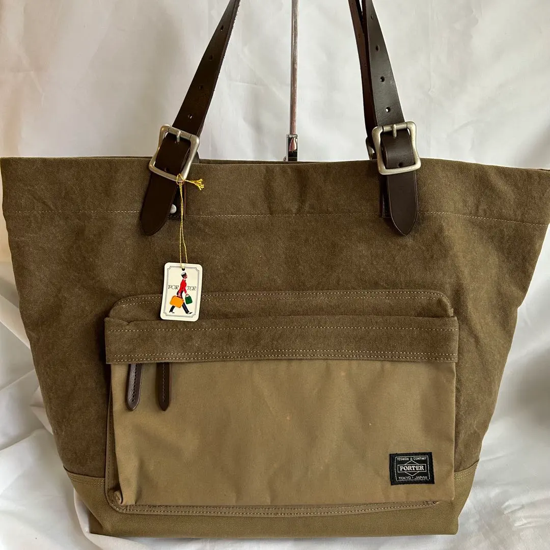 Thumbnail of [Unused] PORTER Porter Bridge Tote Bag S Khaki Green Yoshida & Co.