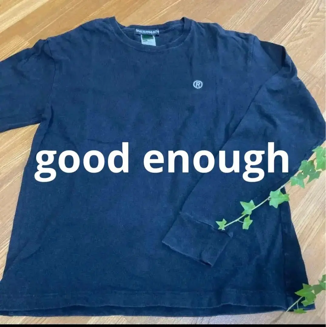90s GOODENOUGH ラグラン ロングスリーブTシャツ GEロゴ ロンT