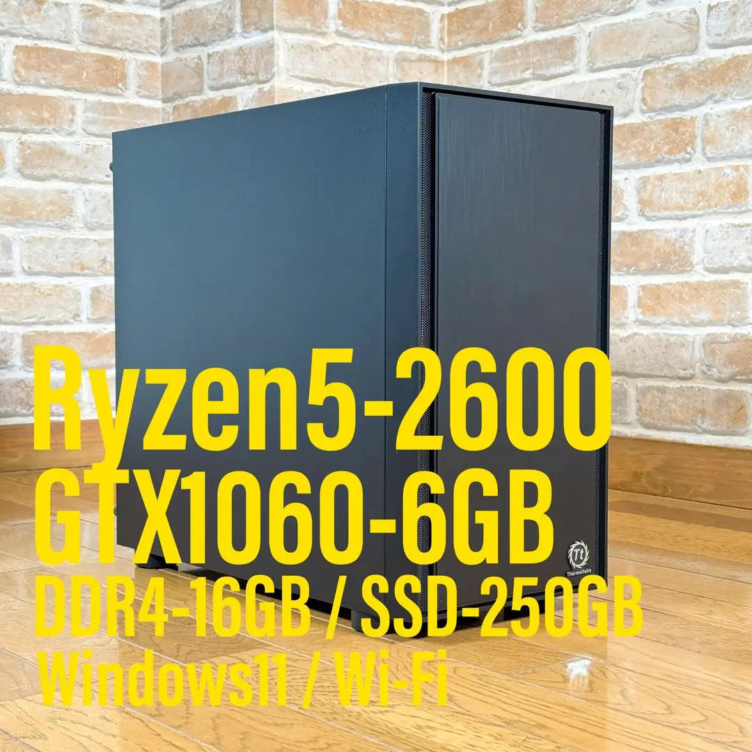 大容量自作ゲーミングPC/Ryzen5 2600/16G/GTX1060 大容量自作ゲーミングPC/Ryzen5 2600/16G/GTX1060 - メルカリ