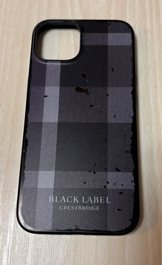 BLACK LABEL CRESTBRIDGE - 【新品　未使用】ブラックレーベル　クレストブリッジ   iPhone12 ケース エンボスチェックパスウォレット（ウォレット/ケース）｜BLACK