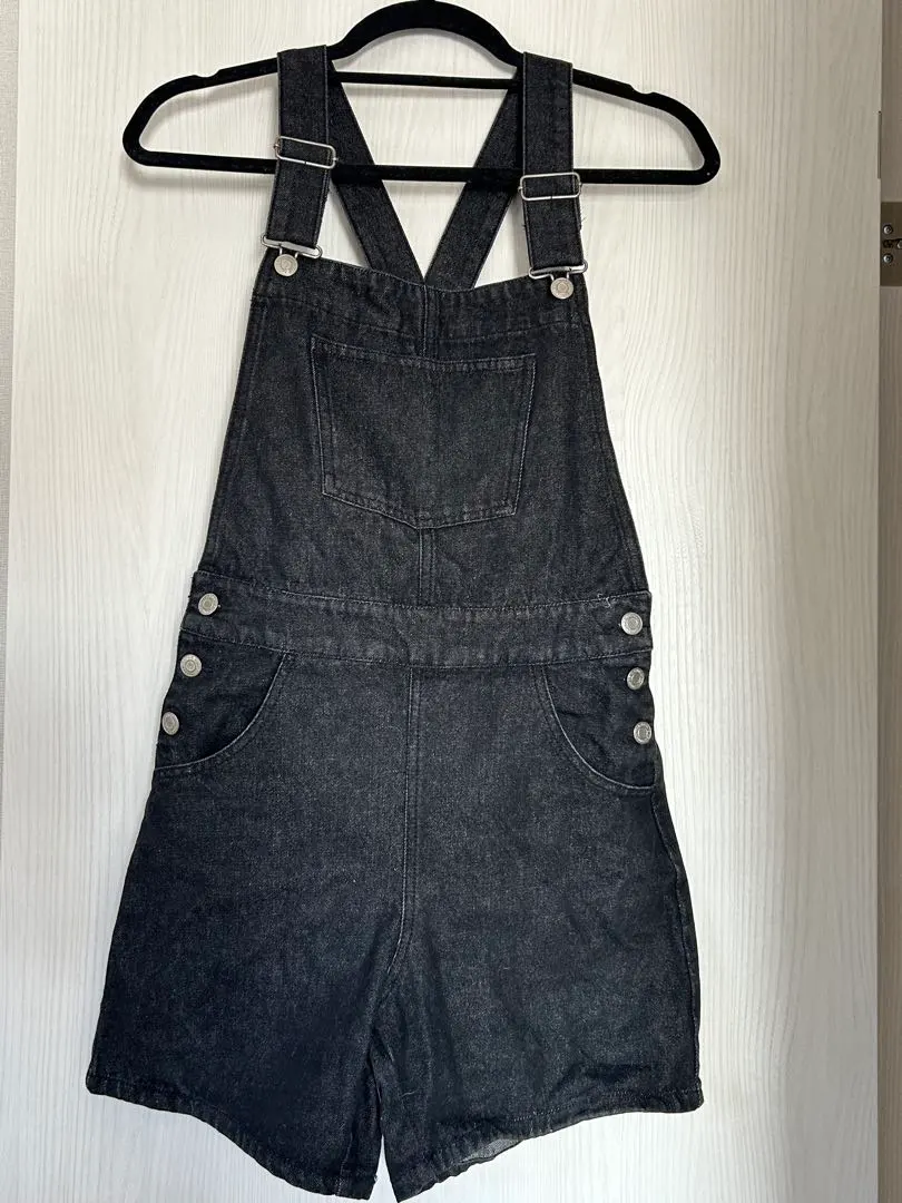 Thumbnail of GRL Dark Gray Denim Salopette, Size S