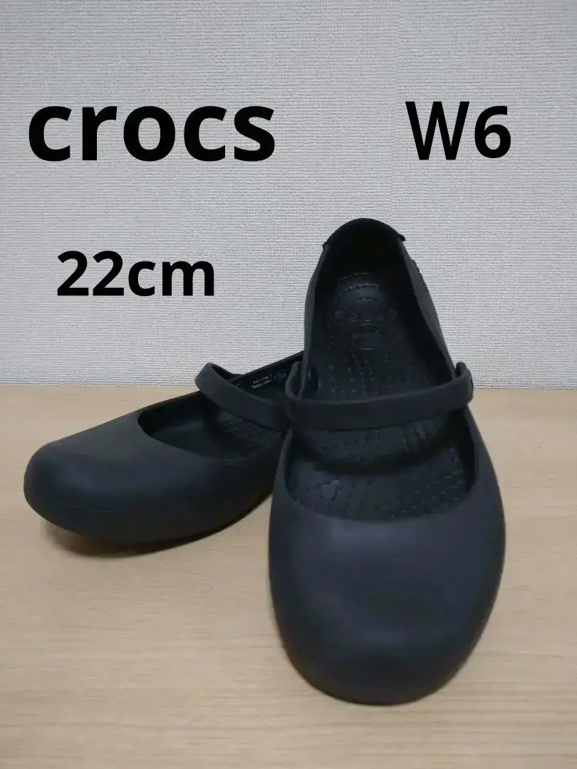 Crocs クロックス アリスワーク ブラック サンダル　w6 22cm 極美品】クロックス CROCS サンダル アリスワーク W6 22cm
