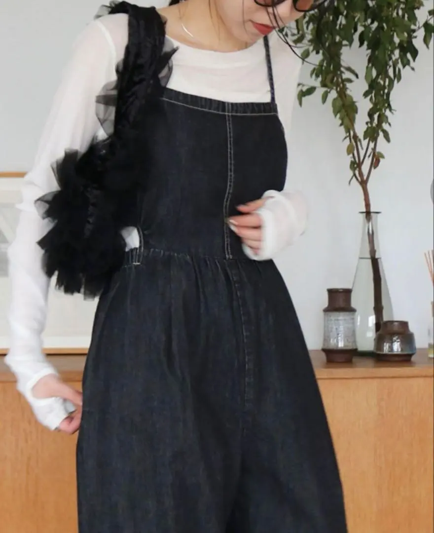 Thumbnail of Ungrid Side Open Denim Salopette Denim Salopettes