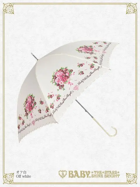 BABYレースフリルアンブレラ　白 Baby Lace and Frill Umbrella (2022) by Baby, the Stars Shine