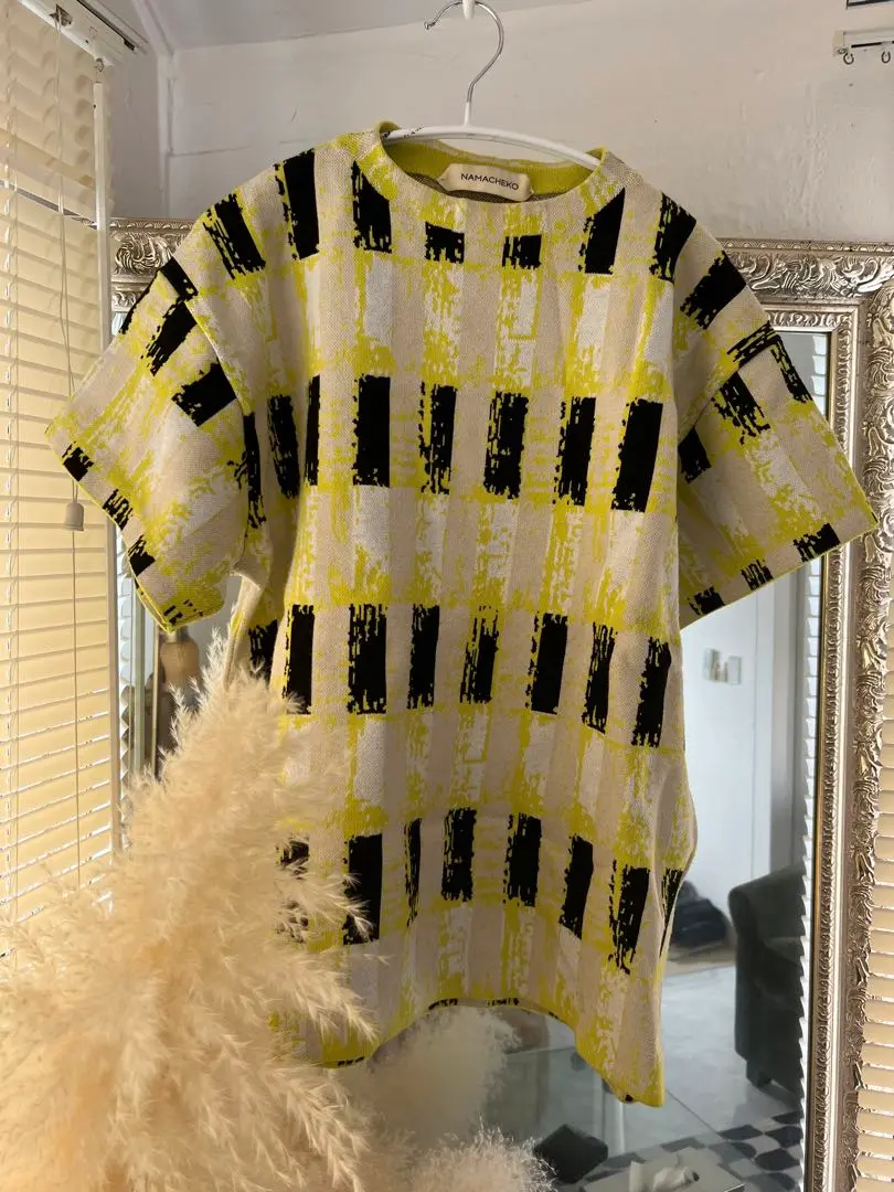 NAMACHEKO ナマチェコ 20SS tシャツOONGA SHIRT NAMACHEKO ナマチェコ 20SS OONGA SHIRT デザインニットトップス