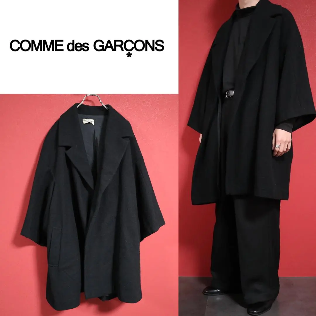 robe de chambre コムデギャルソン　チェック柄 ロングコート　美品 robe de chambre コムデギャルソンチェック柄 ロングコート美品