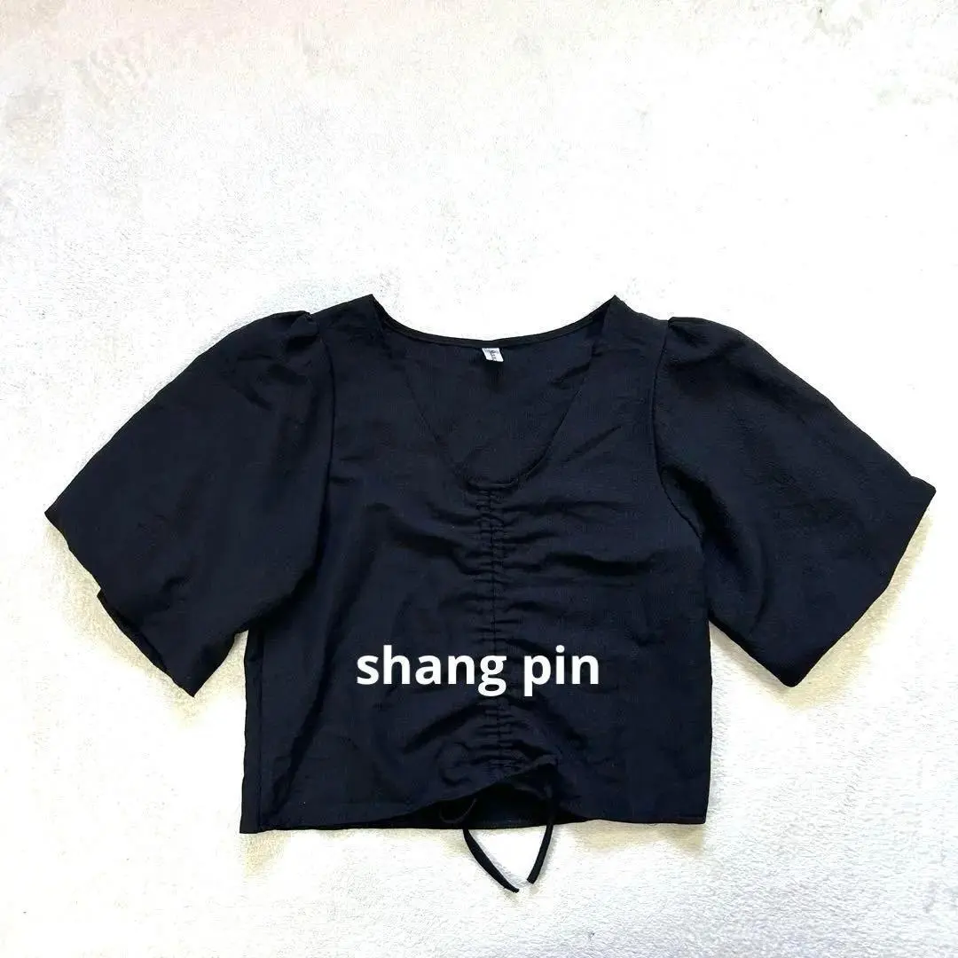 Thumbnail of 【Product Name】FREE Short Sleeve Shirt Cropped Top Balloon Sleeves