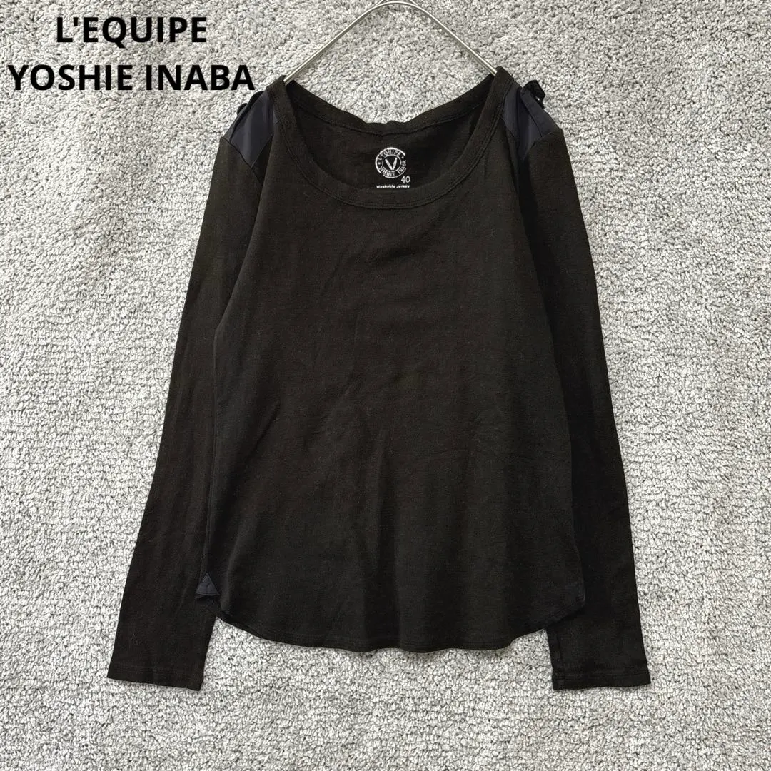 Thumbnail of 2933 Lequipe YOSHIE INABA Long Sleeve T-shirt L Black Made in Japan 100% Cotton