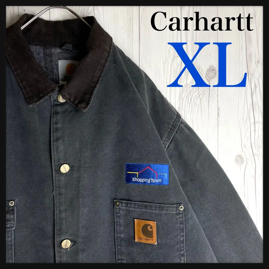 Thumbnail of Rare XL Size Carhartt ☆ Embroidered Corporate Logo Coverall Gray
