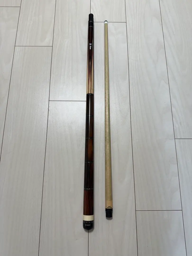 ビリヤード　Musashi　ザンボモデル　角芯　稀少カーリーメイプル 新品未使用 新品未使用 Musashi ザンボモデル 角芯 稀少カーリーメイプルタイプ