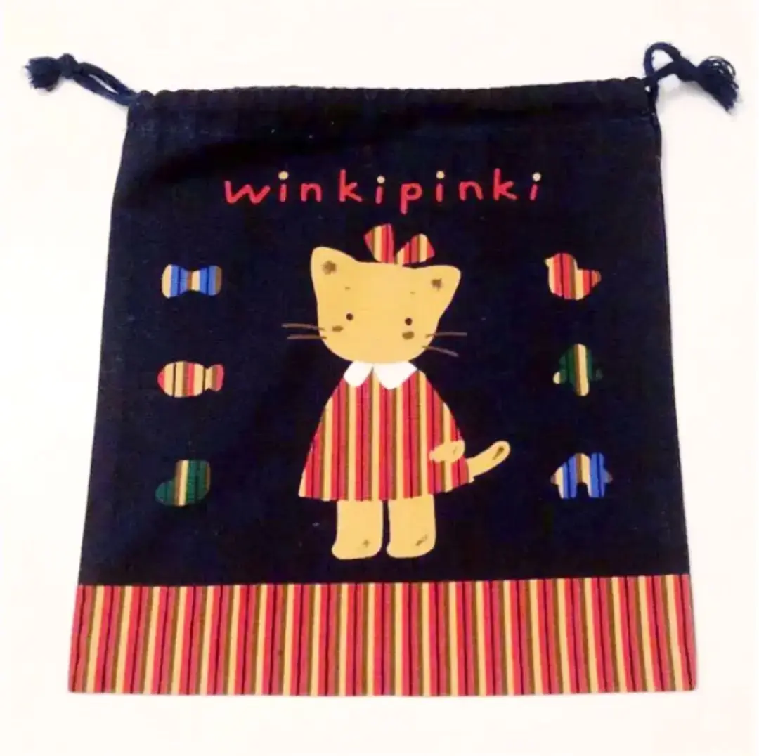 626.winkipinki 1991年　当時物　昭和平成レトロ　巾着　小物入れ サンリオ - 1991年当時物☆サンリオ SANRIO レトロ ウィンキー