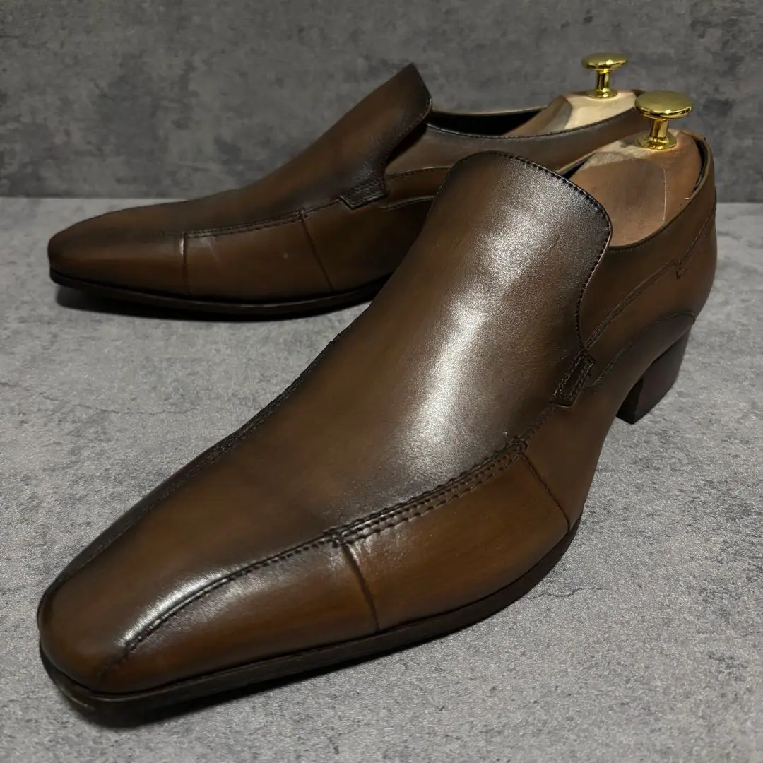 新品未使用　キャサリンハムネットロンドン　ドレスシューズ　ブラウン　1896 キャサリンハムネットロンドン KATHARINE HAMNETT LONDON 外羽根